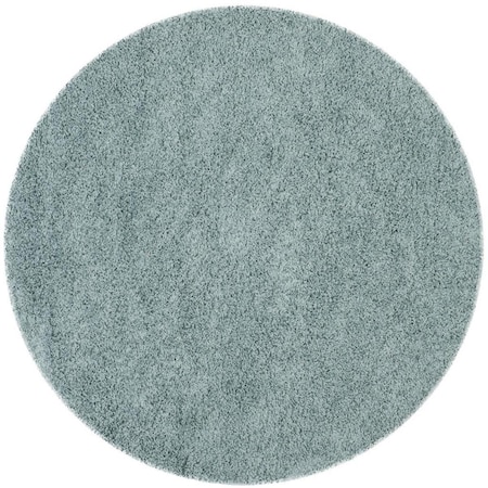 Safavieh Athens Shag Round RugSeafoam 6 ft. 7 in. x 6 ft. 7 in. SGA119D-7R